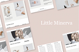 Mock-Up Post for LITTLE MINERVA Beauty and Health App.