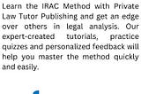 Irac Method | Private Law Tutor Publishing