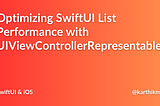 Part1: Migration from UIKit to SwiftUI