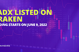 $ADX Listed on Kraken