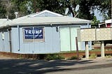 Someone hung up a Trump sign in our trailer park