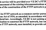 Title II: The FTTP, Fiber to the Premises is a Title II, Common Carrier Upgrade of the Existing…