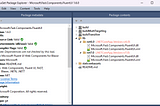 NuGet explorer view of the Fluent UI package