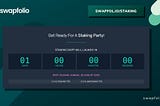 Swapfolio Staking Dapp Countdown