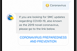 Using Your Chatbot to Share Important Updates About the Coronavirus / COVID-19