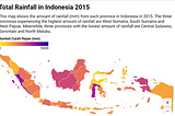 Visualization of Total Rainfall Distribution Data Using Heatmaps.