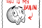 A cartoon brain looking very proud of itself