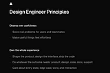 Design Engineer Manifesto
