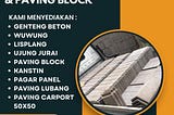 Call/WA 0821–8614–8884, Jual Genteng Beton Bagus