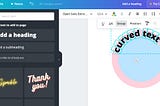 Curve Texts On Canva