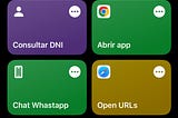 Paso 1 para iniciar la configuración de abrir chats de WhatsApp usando Shortcuts