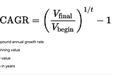 Predicting Future Stock Price with CAGR (Compound Annual Growth Rate)