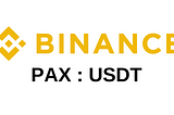 Binance Lists Paxos Standard (PAX) Against Tether (USDT)