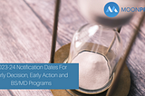 2023–24 Notification Dates For Early Decision, Early Action And BS/MD Programs