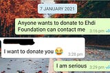 Collecting Funds for Edhi Foundation