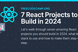 🛠️ 7 React Projects to Build in 2024
