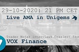 AMA with Luka from VOX Finance