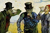 Van Gogh panting, The Drinkers, Piree Lua, Medium