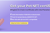 Adespoto PET NFT Certificate