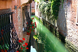 Narrow Canal, Venice, Italy