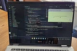 A chromebook with the IDX development environment on