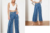 Wide-leg jeans have once again regained their well-deserved spot in the fashion limelight.