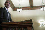 Obama Standing At a Dais