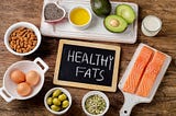 image of foods with healthy fats