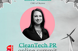 Estee Chaikin, Navigating positioning at CleanTech PR Summit