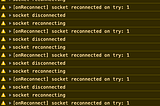 You’ll see something like this happen maybe every few seconds depending on your client-server websocket ping settings.