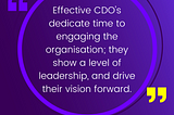 How should a CDO spend their time?