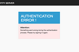 Handling “Error when submitting credentials after staying too long in login page”