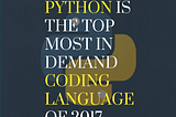 Which one is top most demand coding language of 2017?