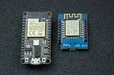 NodeMCU ESP-C3–32S and D1 Mini next to each other