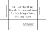 The Collective Rising’s LinkedIn Recomendations to Establish a Strong Personal Brand