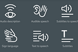 SVT’s accessibility icons