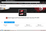 Quals: Egypt and Tunisia National Cyber Security CTF 2019
