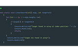 A Brief Introduction to Binary and Linear Searches (C#)