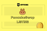 First Official Listing comes in PANCAKESWAP!