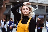 Creative person in the city