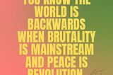 Want Social Justice? Start With Yourself