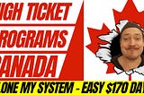High Ticket Affiliate Marketing Canada