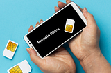 Customising Mobile Experience with Prepaid Offers. An image of a hand holding smartphone powered with prepaid plans.