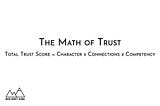 Part Four: The Math of Trust