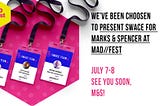 Swace is Pitching for Marks & Spencer at Mad//Fest