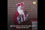 This Student faced Islamophobic harassment after her graduation speech.