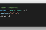 Simple React component