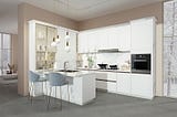 WHITE KITCHEN CABINET