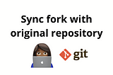 Sync fork with the original repository using git