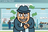 A cartoon of a fradulent banker